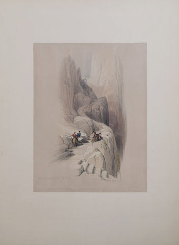 David Roberts (1796-1864), Ascent to the Summit of Mount Sinai