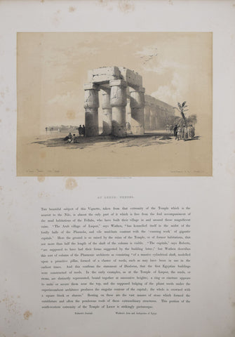 David Roberts (1796-1864),  View at Luxor, Thebes