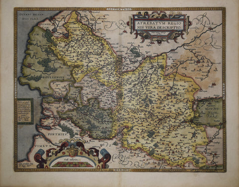Abraham Ortelius (1527-1598), Atrebatum Regionis vera Descriptio