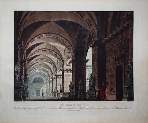 Alessandro Sanquirico (1777-1849), Atrio nella reggia d'ulisse
