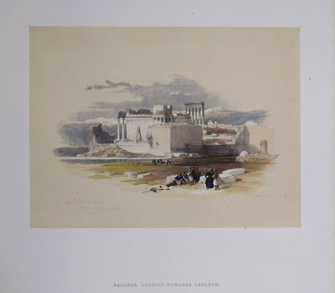 David Roberts (1796-1864), Baalbec, Looking Towards Lebanon