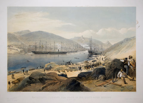 William Simpson (1823-1899), Illustrator, Balaklava Shewing the State of the Quays and the Shipping