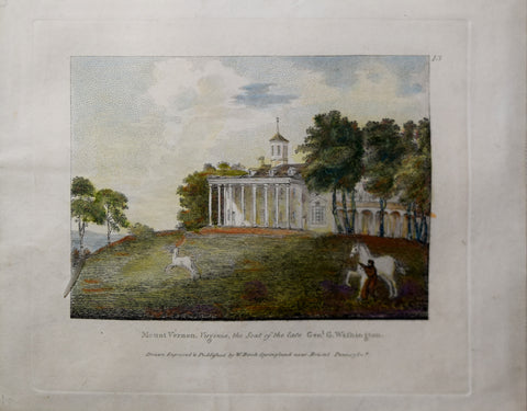 William Birch (1755–1844), Mount Vernon, Virginia, the Seat of the Late Gen. George Washington