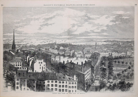 A. R. Hill, delineated, Bird's Eye View of the city of Boston