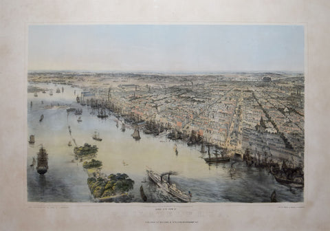 John Bachmann (1814-1896), Birds Eye View of Philadelphia
