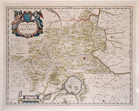 Joan Blaeu (Dutch, 1596-1673), Territorio di Orvieto [Orvieto region of Italy]