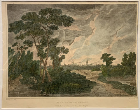 Joshua Shaw (1776-1860), Burning of Savannah