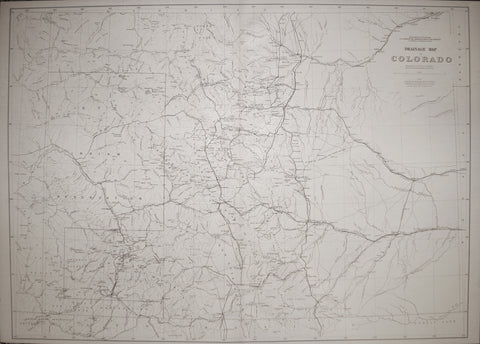 F.V. Hayden, Drainage Map of Colorado