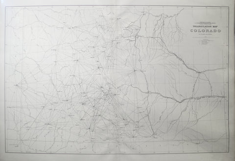 F.V. Hayden, Triangulation Map of Colorado by J.T. Gardner and A.D. Wilson