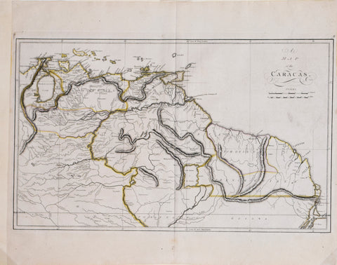 Mathew Carey (1760-1839), A Map of Caracas