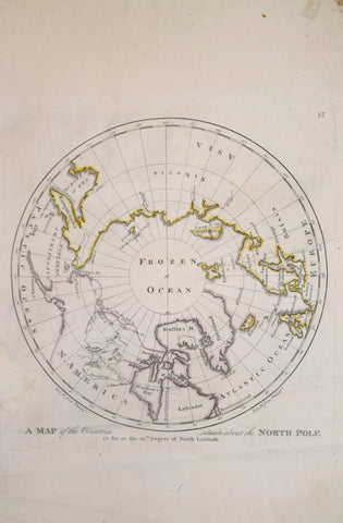 Mathew Carey (1760-1839), Map of the Countries situate about the North Pole