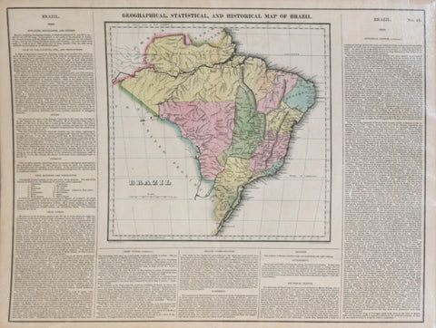 Henry C. Carey (1793-1879) & Isaac Lea (1792-1886), Geographical, Statistical and Historical Map of Brazil No. 48