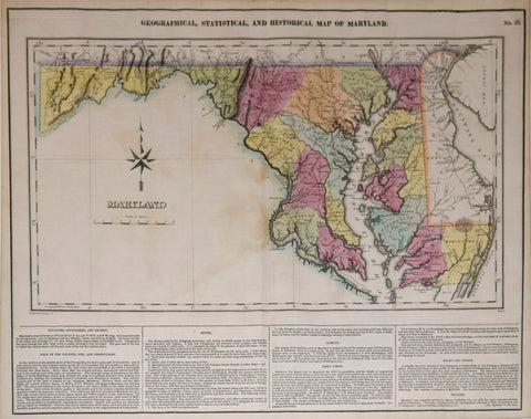 Henry Charles Carey (1793-1879) and Isaac Lea (1792-1886), Geographical, Statistical and Historical Map of Maryland