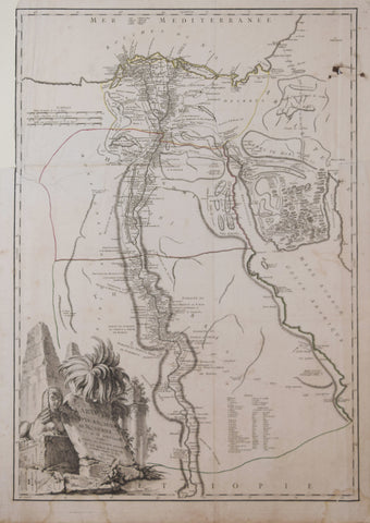 Robert de Vaugondy, Didier, (1723-1786) & Robert de Vaugondy, Gilles, (1688-1766), Carte de L’Egypte Ancienne et Moderne