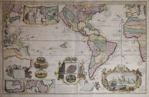 Hendrick de Leth (1703-1766), Carte Nouvelle de la Mer du Sud