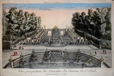 Vue D’Optique, Vue Perspective des Cascades du Chateau de St. Cloud