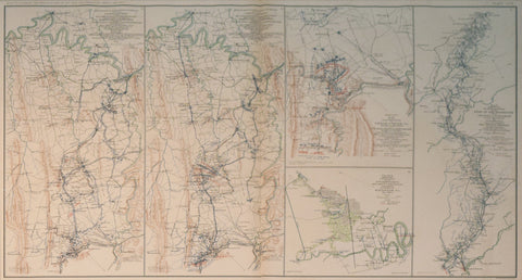 Government Printing Office & Julius Bien (1826-1909),  Pl. LXIX [Battlefield of Cedar Creek, VA; & Various Battle Sites throughout VA.]