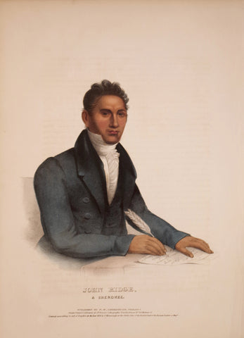 Thomas McKenney (1785-1859) & James Hall (1793-1868), Cherokee, John Ridge