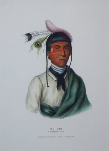 Thomas McKenney (1785-1859) & James Hall (1793-1868), Chippewa Chief, No-Tin