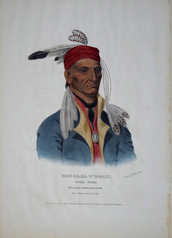 Thomas McKenney (1785-1859) & James Hall (1793-1868), Chippeway Chief, Shin-Ga-Ba-W-Ossin