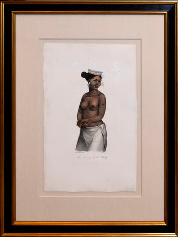 Louis Choris (1795-1828), Plate V, Femme du groupe des iles Saltikoff