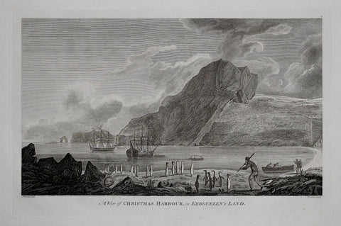Captain James Cook (1728-1729) and John Webber (1751-1793) , A View of Christmas Harbour in Kerguelens Land