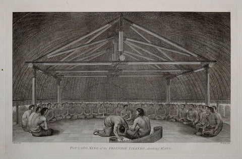 Captain James Cook (1728-1729) and John Webber (1751-1793), Poulaho, King of the Friendly Islands drinking Kava