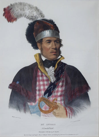 Thomas McKenney (1785-1859) & James Hall (1793-1868), Creek Chief, M'Intosh