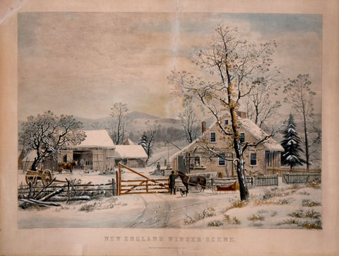 Nathaniel Currier (1813-1888) & James Ives (1824-1895), New England Winter Scene