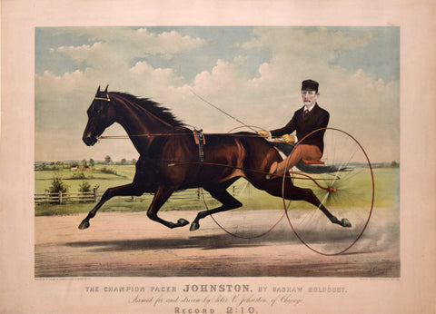 Nathaniel Currier (1813-1888) & James Ives (1824-1895), The Champion Pacer Johnston