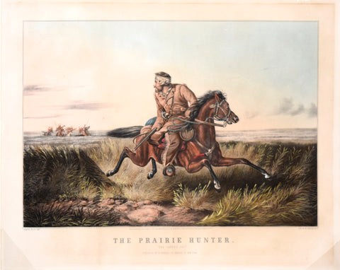 Nathaniel Currier (1813-1888) & James Ives (1824-1895), The Prairie Hunter "One Rubbed Out"