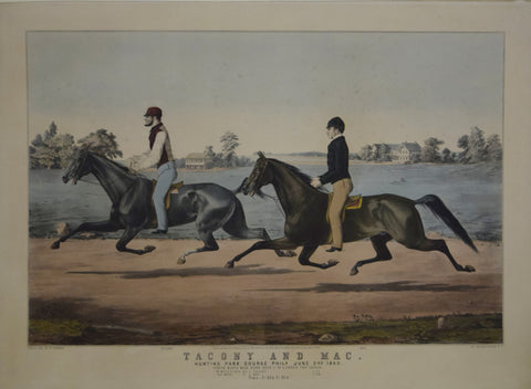 Nathaniel Currier (1813-1888), After Louis Maurer (1832-1932), Tacony and Mac, Hunting Park Course Phila.  June 2nd 1853