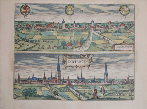 Georg Braun (1541-1622) & Franz Hogenberg (c.1538-1590), Lippe and Dortmund
