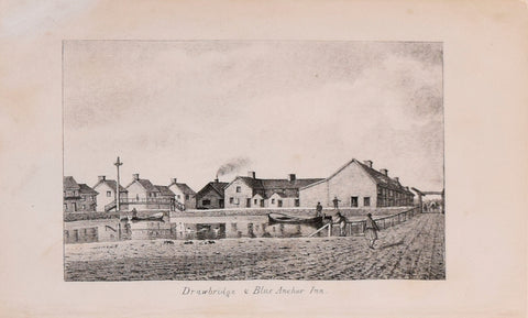 William L. Breton (c. 1773-1855), after, Drawbridge and Blue Anchor Inn
