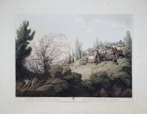 Thomas Williamson (1758-1817) and Samuel Howitt (1765-1822), Driving a Tiger Out of a Jungle