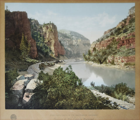 William Henry Jackson (1843-1942), Echo Cliffs, Canon of Grand Rover Colorado. On the Denver and Rio Grand Railroad