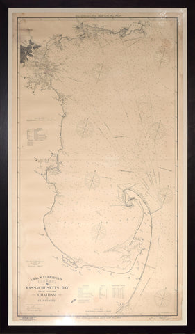 George W. Eldridge, Geo. W. Eldridge's Chart D, Massachusetts Bay and the Coast from Chatham to Gloucester