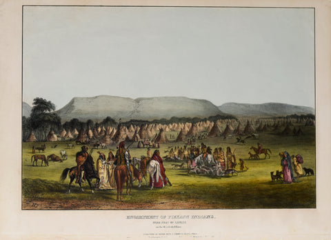 Thomas McKenney (1785-1859) & James Hall (1793-1868), Encampment of Piekann Indians