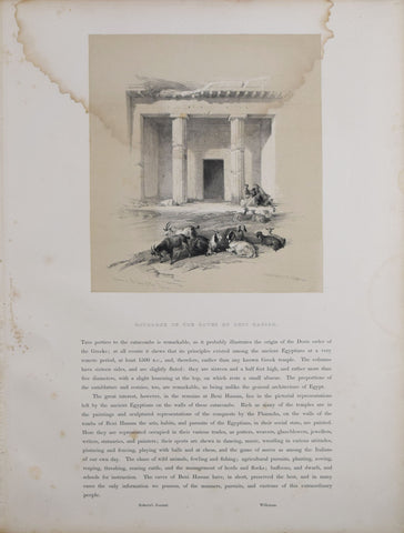 David Roberts (1796-1864), Entrance to the Caves of Beni-Hassan