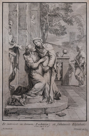 Francesco Colanzani (1700-1783), after Nicolas Poussin (1594-1665), Et Introivit in donum Zachariae et Salutavit Elizabeth