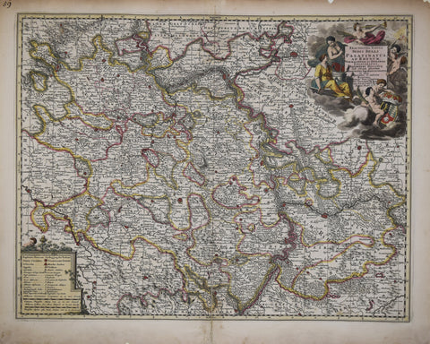 Nicolaes Visscher I (1618-1679), Exactissima Tabula sedis belli Paltinatus ad Rhenum...