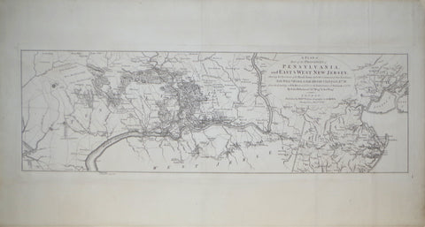 William Faden, (English, 1749-1836), A Plan of Part of the Provinces of Pennsylvania, and East & West New Jersey...