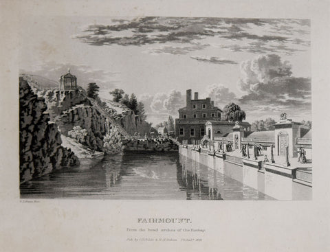 George Lehman (c. 1803-1870) & Cephas G. Childs (1793-1871),  Fairmount Waterworks from the Forebay