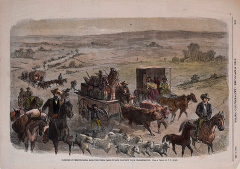 J. C. Aulet, after , Farmers of Pennsylvania Removing Their Families from Chambersburg