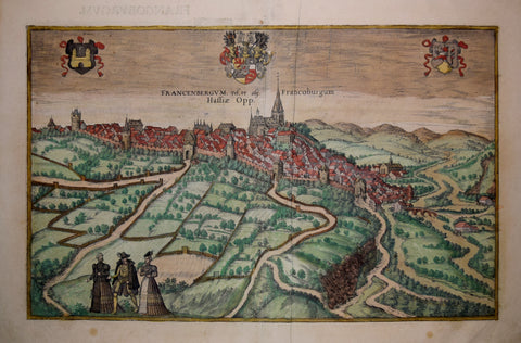 Georg Braun (1541-1622) & Franz Hogenberg (c.1538-1590), Francenbergum vel ut alij Francoburgum Hassiae Opp