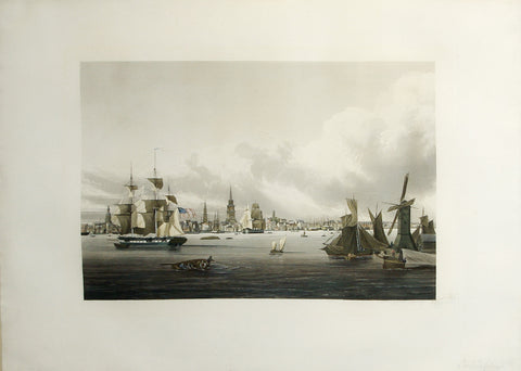 Engraved by Sigismond Himely (1801-1872), after Ambroise Louis Garneray (1783-1857), Vue du Port De Philadelphie