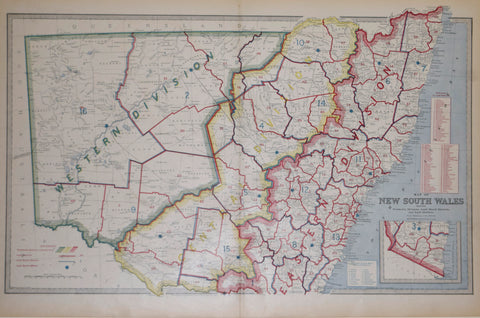 Andrew Garran (1825-1901), editor, Map of New South Wales Showing Territorial Divisions, Land Board Districts, and Land Districts