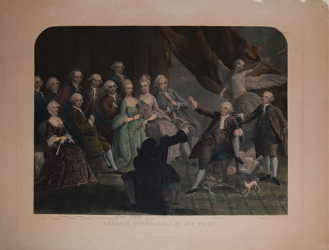 William Hogarth (1697-1764), after,  Garrick Surrounded by His Friends.