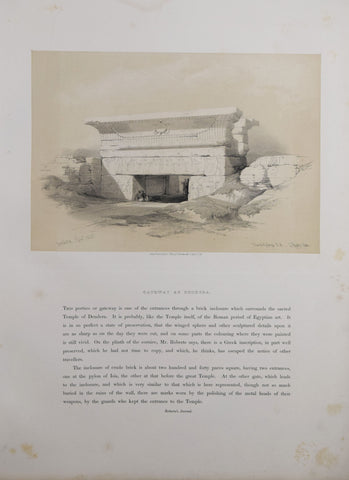 David Roberts (1796-1864), Gateway at Dendera
