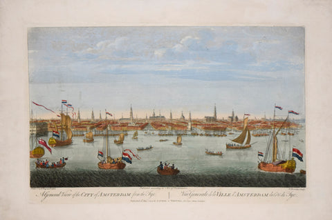 Peter Van Ryne, General View of the City of Amsterdam from the Tye